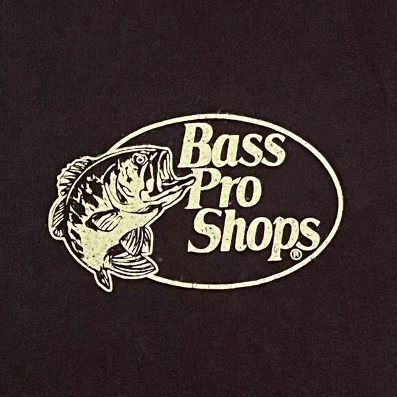 Bass Pro Shops ‘Hunters Do It In The Woods’ Black Graphic Tee Shirt / Size L - Picture 3 of 5